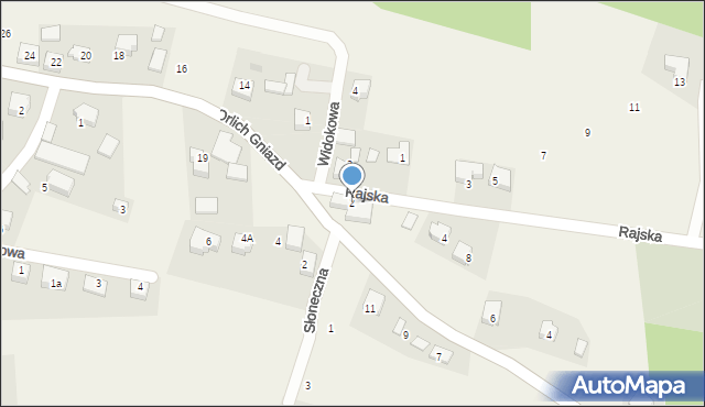 Grębynice, Rajska, 2, mapa Grębynice