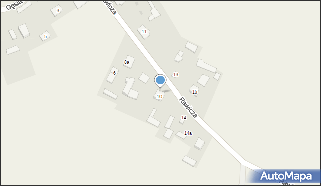 Grochów Szlachecki, Rawicza Władysława, 12, mapa Grochów Szlachecki