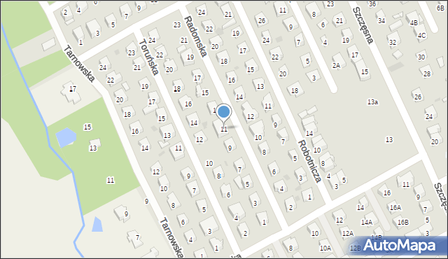 Grodzisk Mazowiecki, Radomska, 11, mapa Grodzisk Mazowiecki