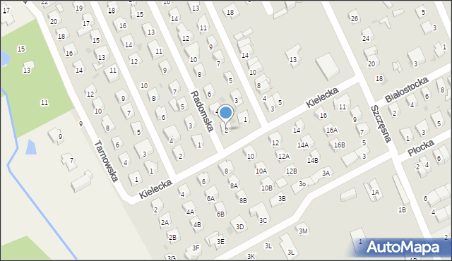 Grodzisk Mazowiecki, Radomska, 2, mapa Grodzisk Mazowiecki