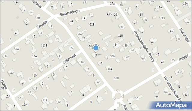 Grodzisk Mazowiecki, Radońska, 18, mapa Grodzisk Mazowiecki