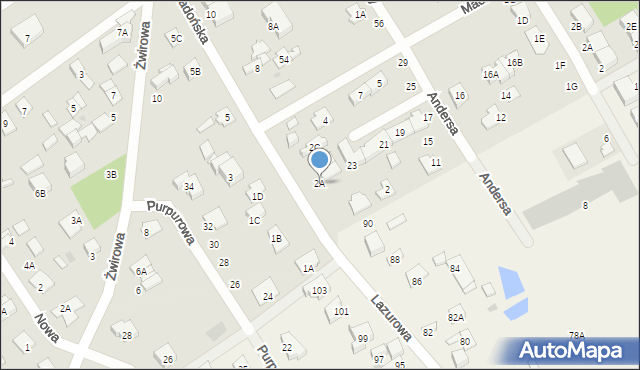 Grodzisk Mazowiecki, Radońska, 2A, mapa Grodzisk Mazowiecki
