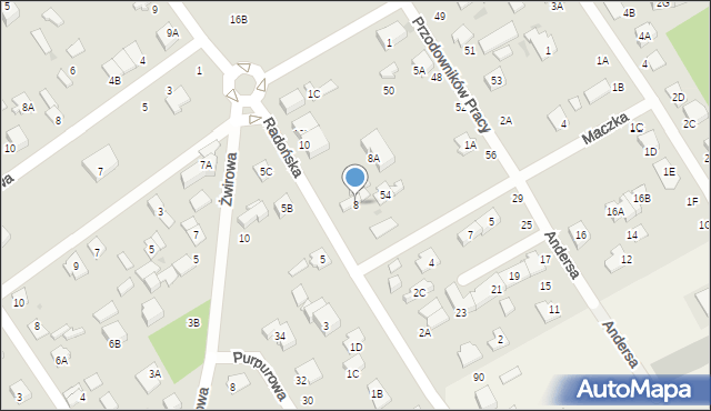 Grodzisk Mazowiecki, Radońska, 8, mapa Grodzisk Mazowiecki