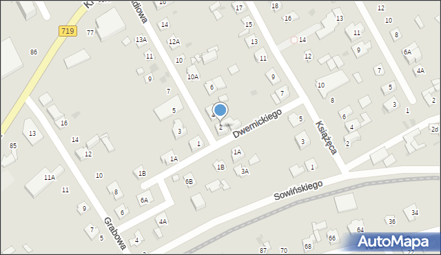 Grodzisk Mazowiecki, Radiowa, 2, mapa Grodzisk Mazowiecki
