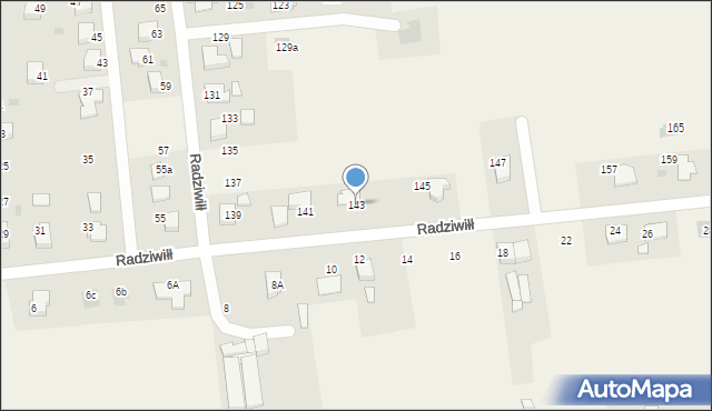 Grojec, Radziwiłł Marii, 143, mapa Grojec