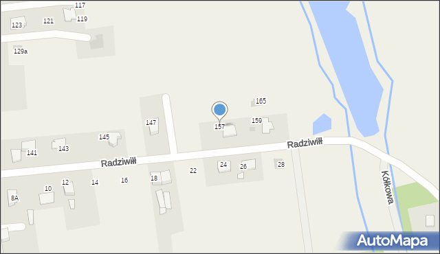 Grojec, Radziwiłł Marii, 157, mapa Grojec
