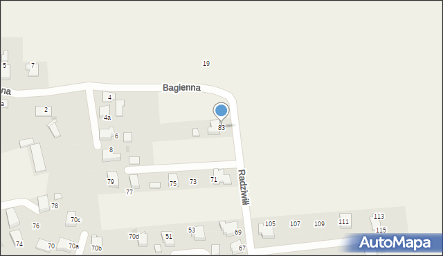 Grojec, Radziwiłł Marii, 83, mapa Grojec