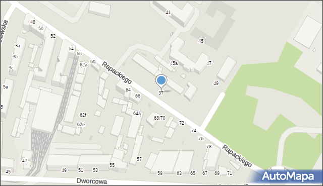 Grudziądz, Rapackiego Adama, 37, mapa Grudziądza