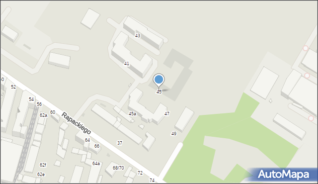 Grudziądz, Rapackiego Adama, 45, mapa Grudziądza
