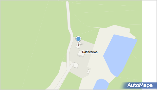 Gumieniec, Radaczewo, 1, mapa Gumieniec