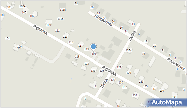Inowrocław, Rąbińska, 121, mapa Inowrocławia
