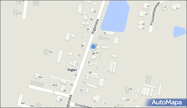 Inowrocław, Rąbińska, 65, mapa Inowrocławia