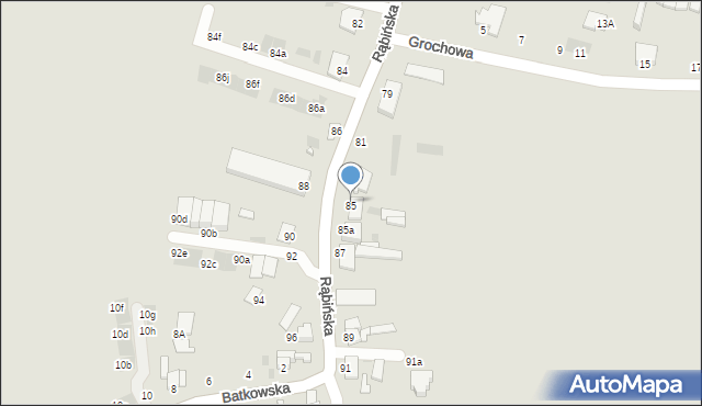 Inowrocław, Rąbińska, 85, mapa Inowrocławia