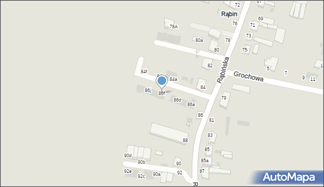 Inowrocław, Rąbińska, 86f, mapa Inowrocławia