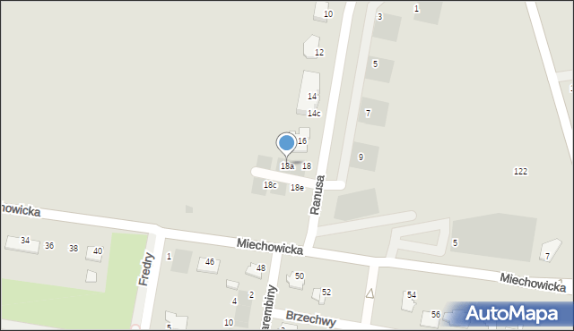 Inowrocław, Ranusa Sylwestra, 18a, mapa Inowrocławia