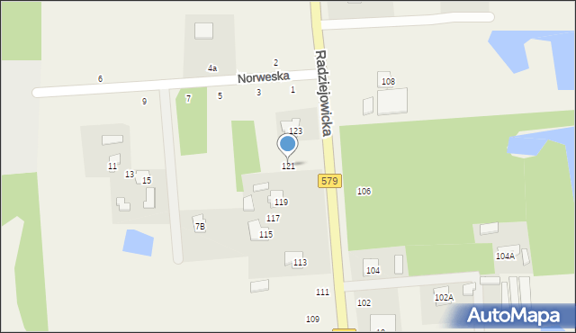 Janinów, Radziejowicka, 121, mapa Janinów