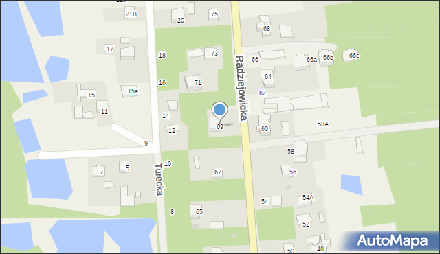 Janinów, Radziejowicka, 69, mapa Janinów