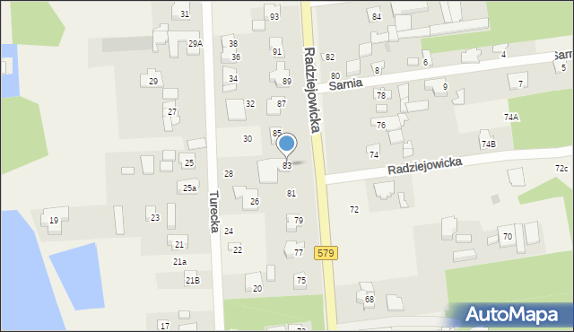 Janinów, Radziejowicka, 83, mapa Janinów