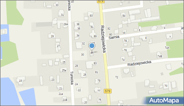 Janinów, Radziejowicka, 85, mapa Janinów