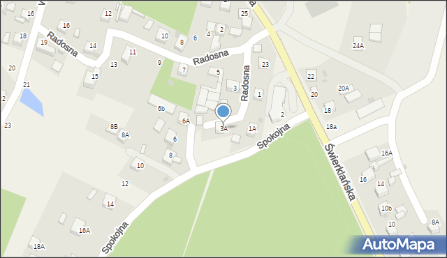 Jankowice, Radosna, 3A, mapa Jankowice