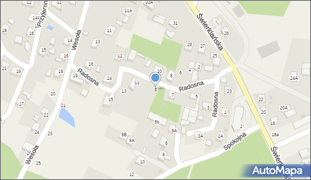 Jankowice, Radosna, 9, mapa Jankowice