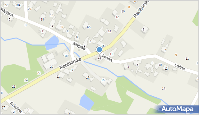 Jankowice, Raciborska, 13, mapa Jankowice