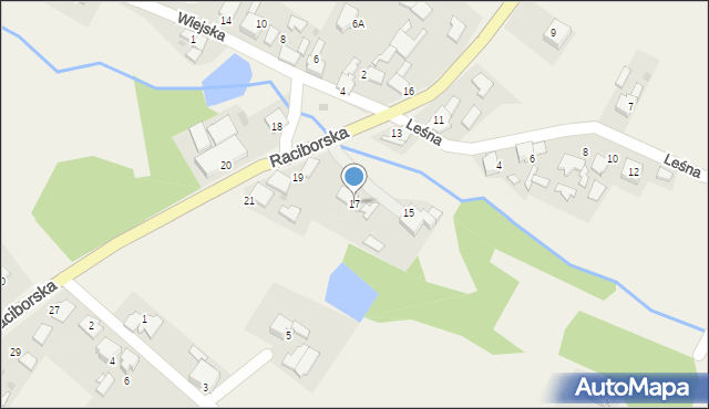 Jankowice, Raciborska, 17, mapa Jankowice