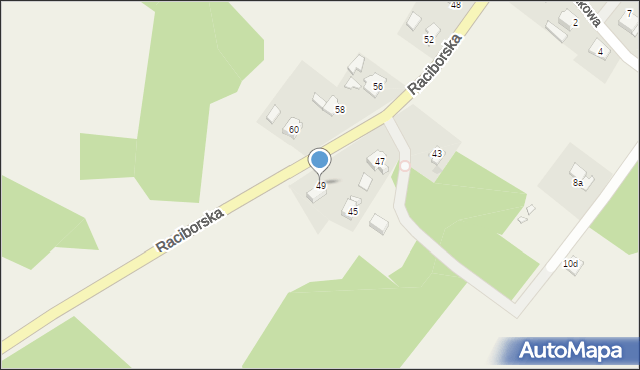 Jankowice, Raciborska, 49, mapa Jankowice