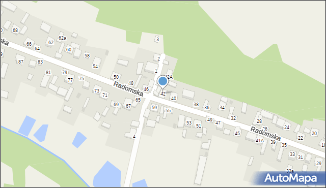 Janowiec, Radomska, 42, mapa Janowiec