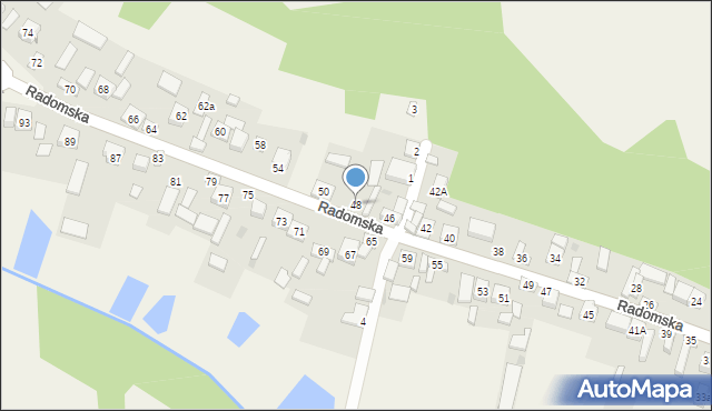 Janowiec, Radomska, 48, mapa Janowiec