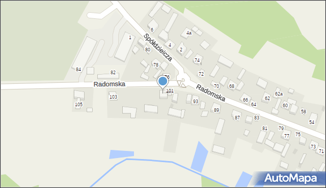 Janowiec, Radomska, 99, mapa Janowiec