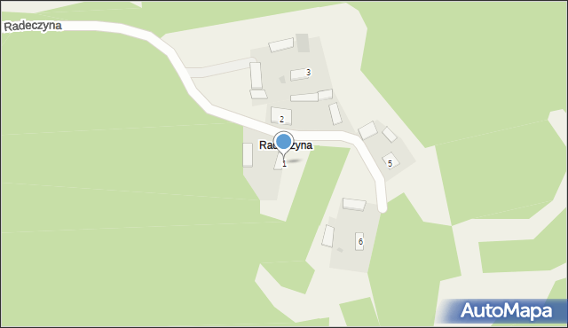 Jastkowice, Radeczyna, 1, mapa Jastkowice