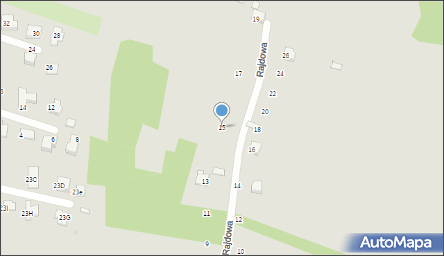 Jastrzębie-Zdrój, Rajdowa, 15, mapa Jastrzębie-Zdrój