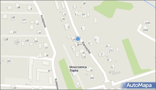 Jastrzębie-Zdrój, Ranoszka R., prof., 16, mapa Jastrzębie-Zdrój