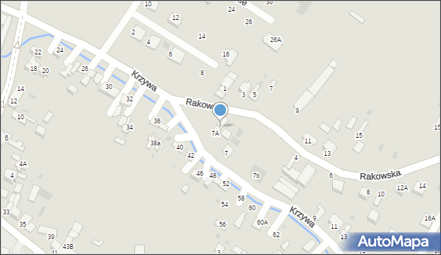 Jędrzejów, Rakowska, 2, mapa Jędrzejów