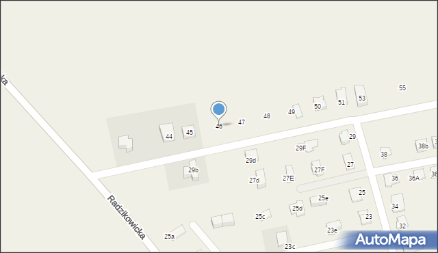 Jędrzychów, Radzikowicka, 46, mapa Jędrzychów