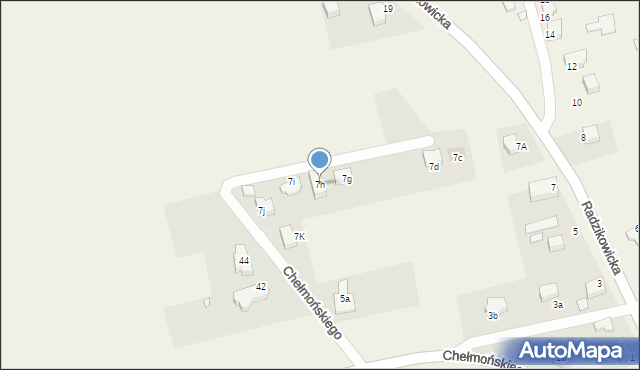 Jędrzychów, Radzikowicka, 7h, mapa Jędrzychów