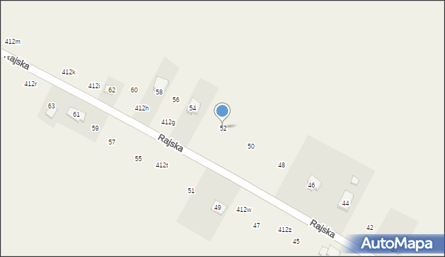 Jerzmanowice, Rajska, 52, mapa Jerzmanowice