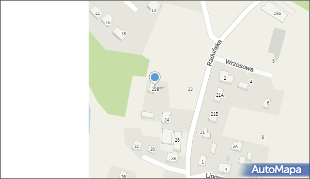 Juszkowo, Raduńska, 22B, mapa Juszkowo
