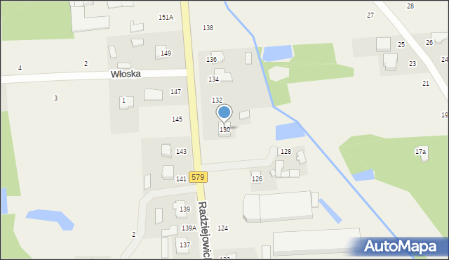 Kałęczyn, Radziejowicka, 130, mapa Kałęczyn