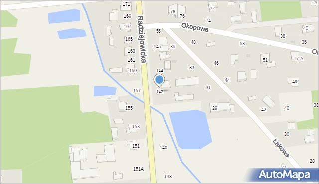 Kałęczyn, Radziejowicka, 142, mapa Kałęczyn