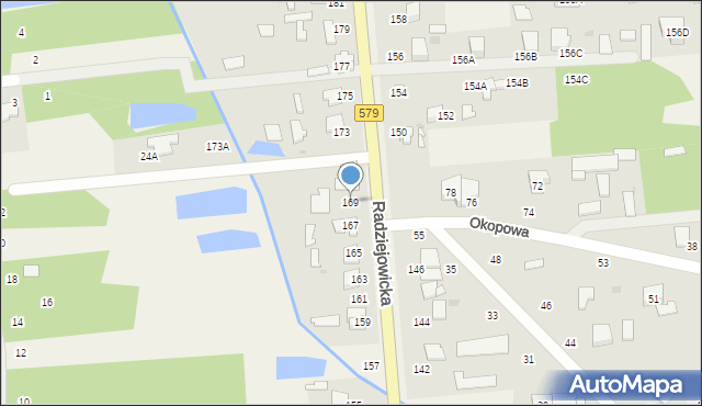 Kałęczyn, Radziejowicka, 169, mapa Kałęczyn