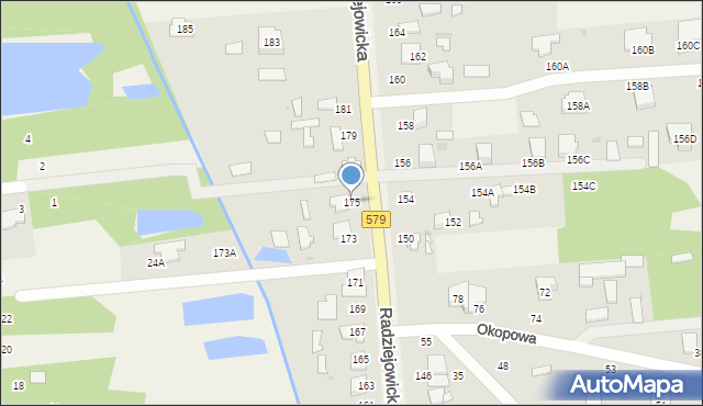 Kałęczyn, Radziejowicka, 175, mapa Kałęczyn