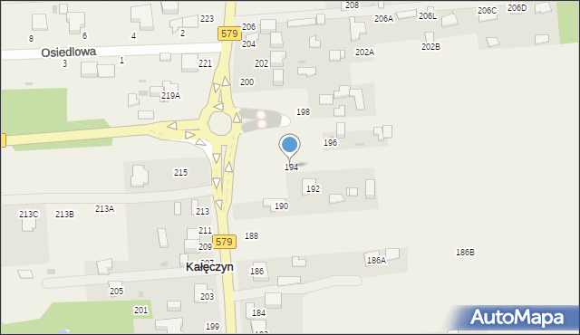 Kałęczyn, Radziejowicka, 194, mapa Kałęczyn