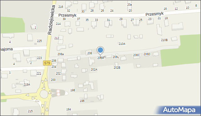 Kałęczyn, Radziejowicka, 206A, mapa Kałęczyn