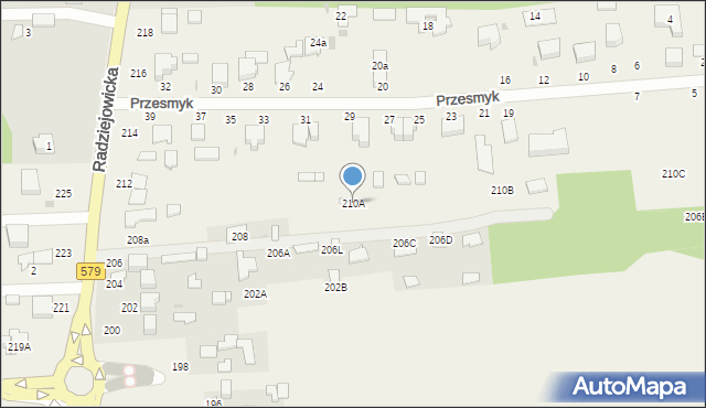 Kałęczyn, Radziejowicka, 210A, mapa Kałęczyn