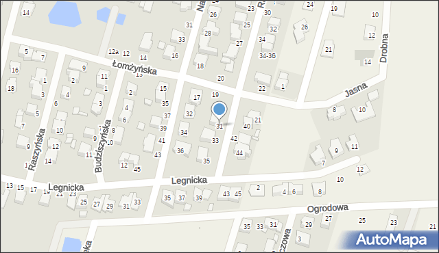 Kalisz, Racławicka, 31, mapa Kalisza