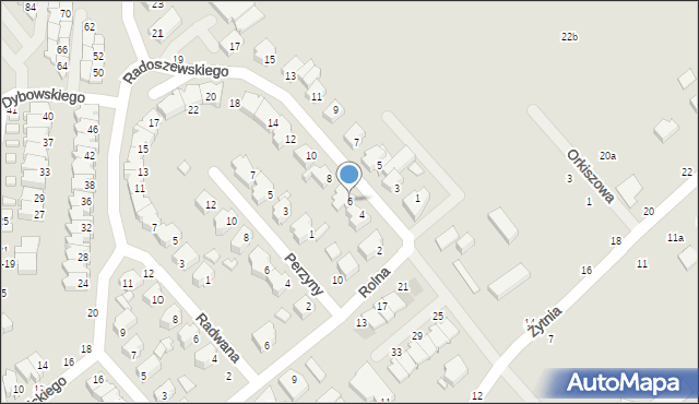 Kalisz, Radoszewskiego Józefa, 6, mapa Kalisza