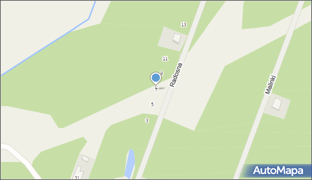 Kamionka, Radosna, 7, mapa Kamionka