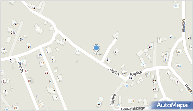 Kędzierzyn-Koźle, Rajska, 12b, mapa Kędzierzyna-Koźle
